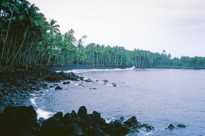 Kalapona black sand beach