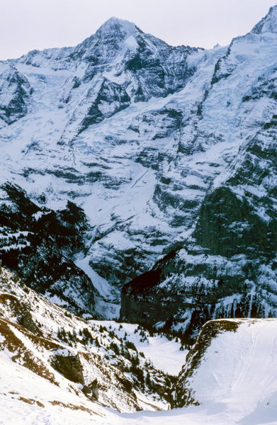 Ski run from Birg, Switzerland
