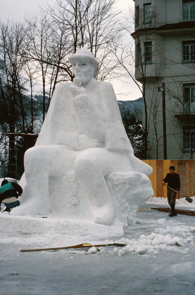 Snow sculptures