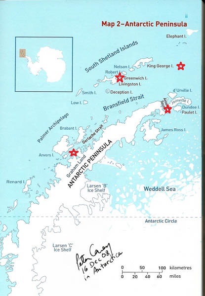 Antarctic Peninsula map