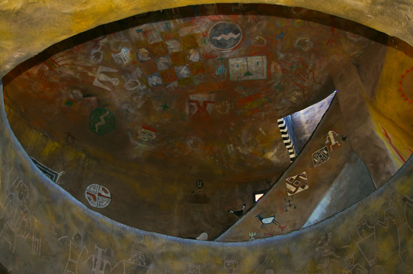 Interior of watchtower