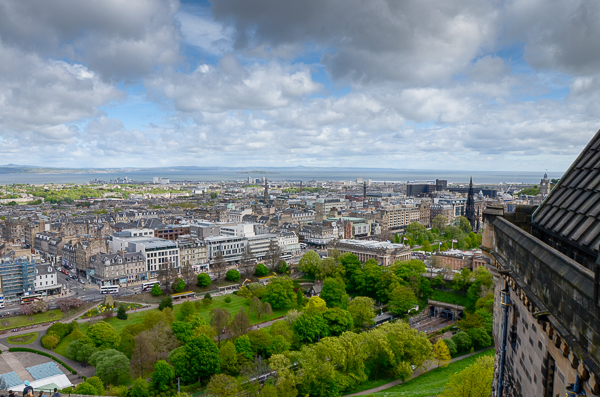 Edinburgh from the castle