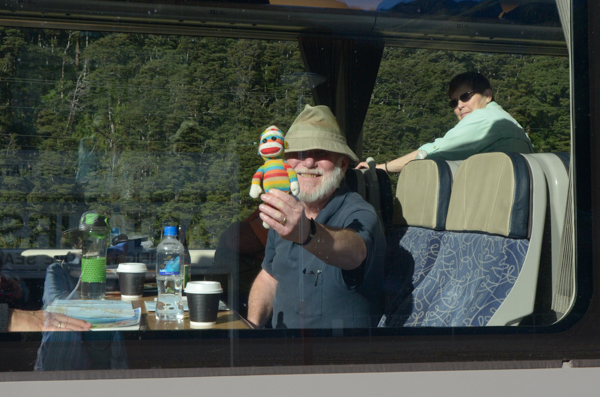 Jim and Silly Monkey on the Train