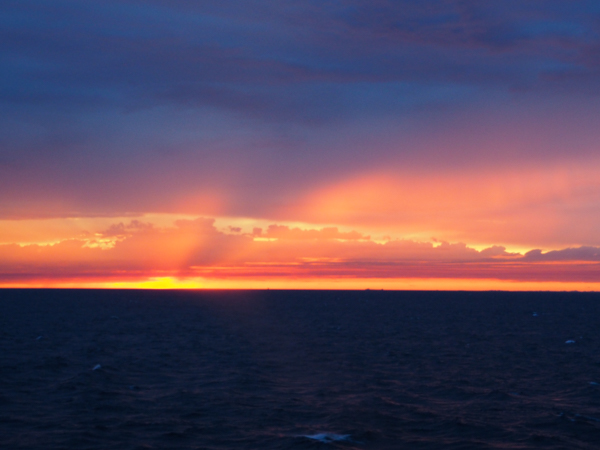 Sunrise over Lake Michigan