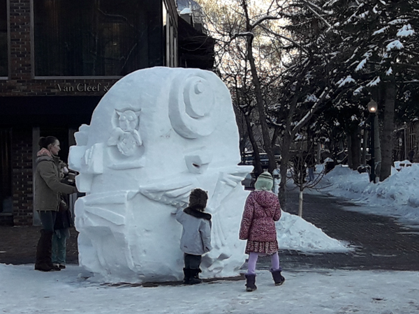 Snow sculpture