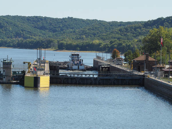 Approaching the lock