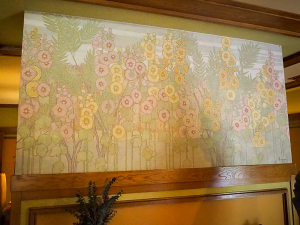 Hollyhock mural