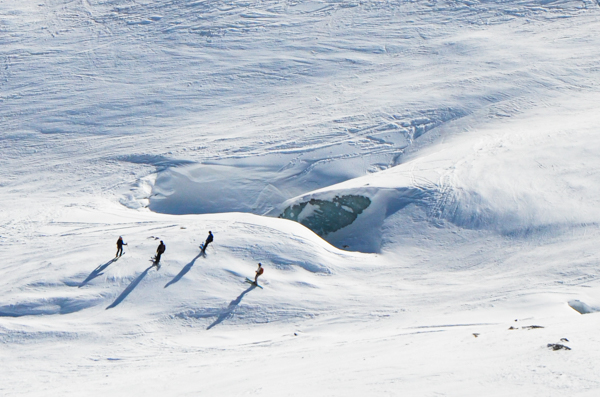 Glacier skiers - Mer de Glace