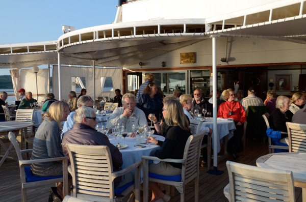 Dinner on the Lido Deck