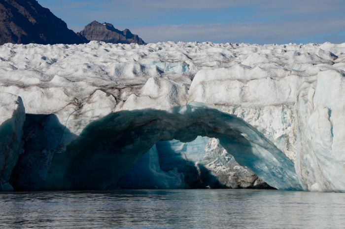 Glacier arch, Nansen Fjord, Greenland