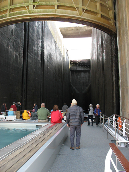 Entering the lock