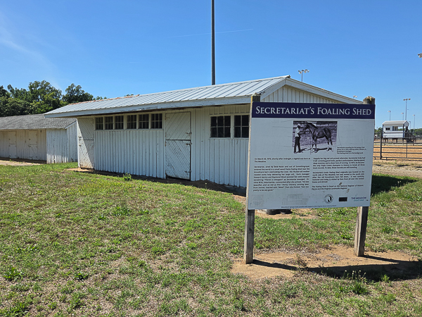 Secretariat's foaling shed